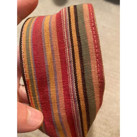 Bolsa White Leather Hobo Baguette Colorful Fabric Strap ~ HELLO LOVELY! - Picture 8 of 8